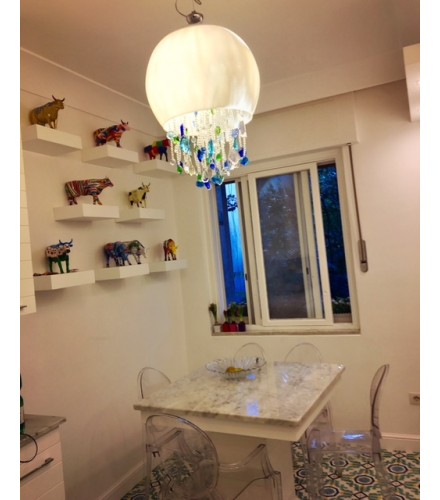 Jellyfish style pendant lamp