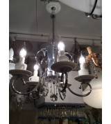 LAMPADARIO CON 6 BRACCI CROMO 